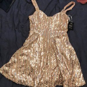 Sequin skater dress